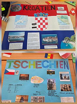 Plakate Tschechien und Kroatien