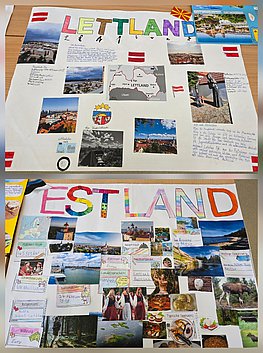 Plakate Estland und Lettland